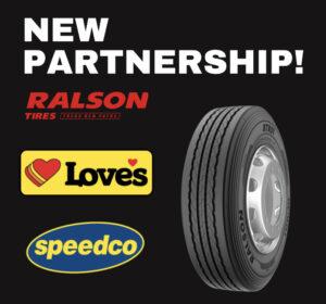 Love’s Truck Care and Speedco to Carry Ralson Commercial Truck Tires